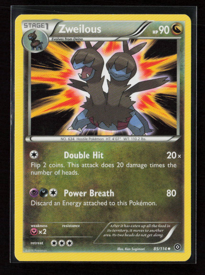 Zweilous Uncommon XY - Steam Siege 85/114 LP