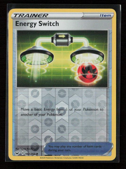 Energy Switch Uncommon SWSH01: Sword & Shield Base Set 162/202 NM