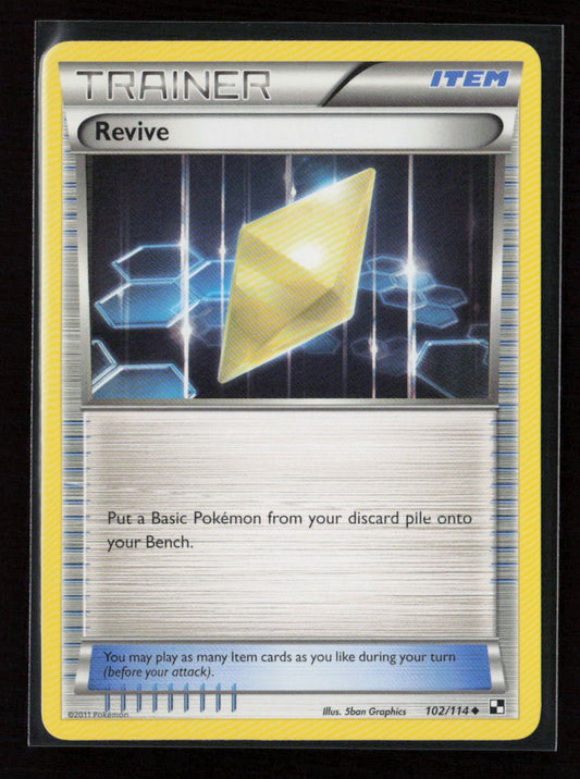 Revive Uncommon Black and White 102/114 NM
