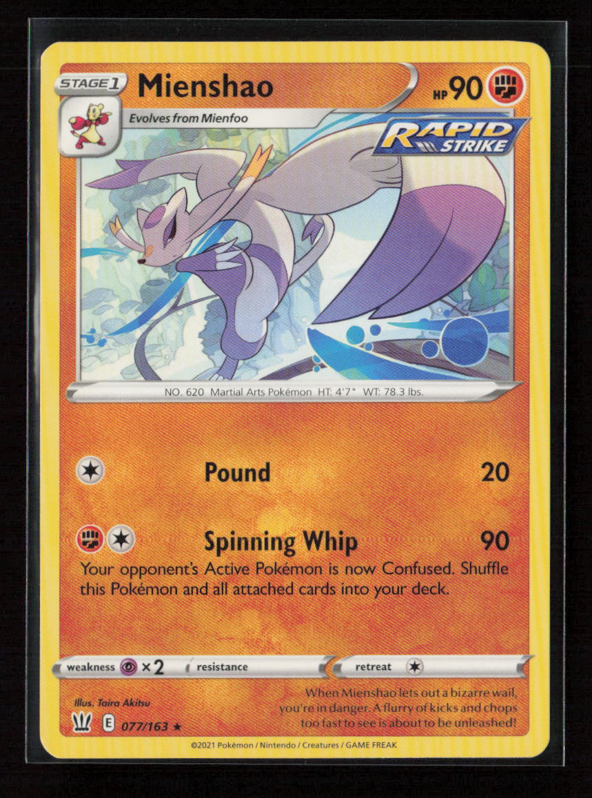 Mienshao Rare SWSH05: Battle Styles 077/163 LP