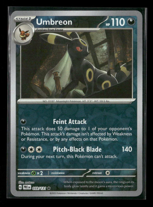 Umbreon Rare SV: Prismatic Evolutions 059/131 NM - Kang's Collectibles