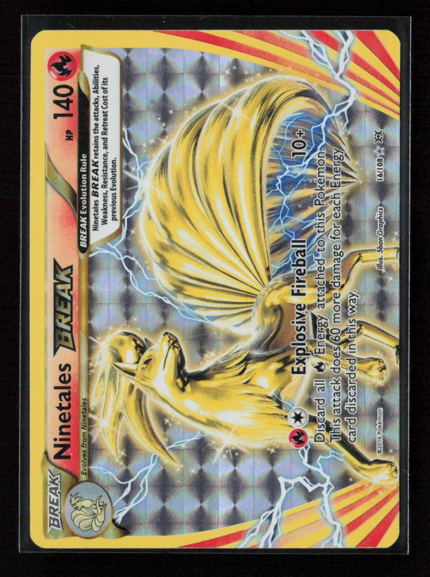 Ninetales BREAK Rare BREAK XY - Evolutions 16/108 LP - Kang's Collectibles