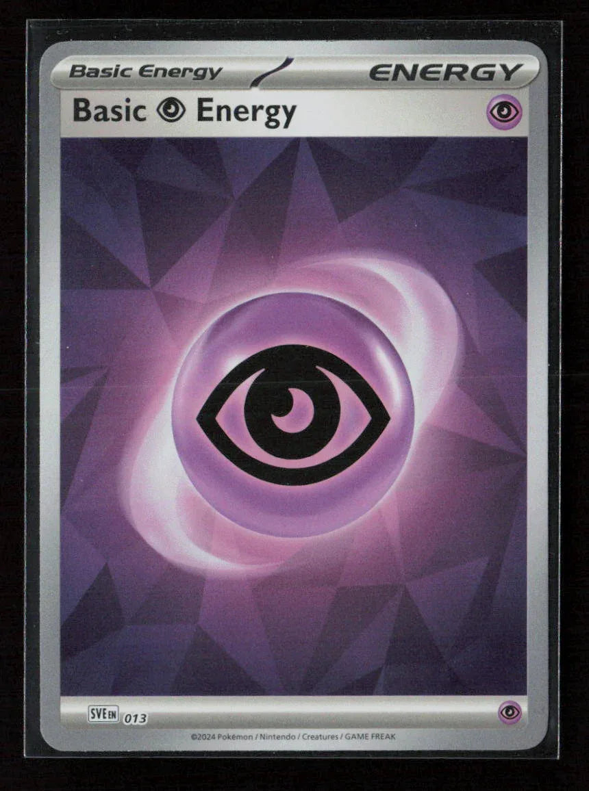 Basic Psychic Energy (Cracked Ice Holo) Common SVE: Scarlet & Violet Energies 013 NM - Kang's Collectibles