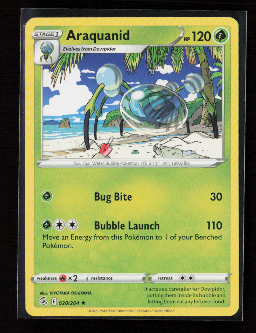 Araquanid Rare SWSH08: Fusion Strike 020/264 LP