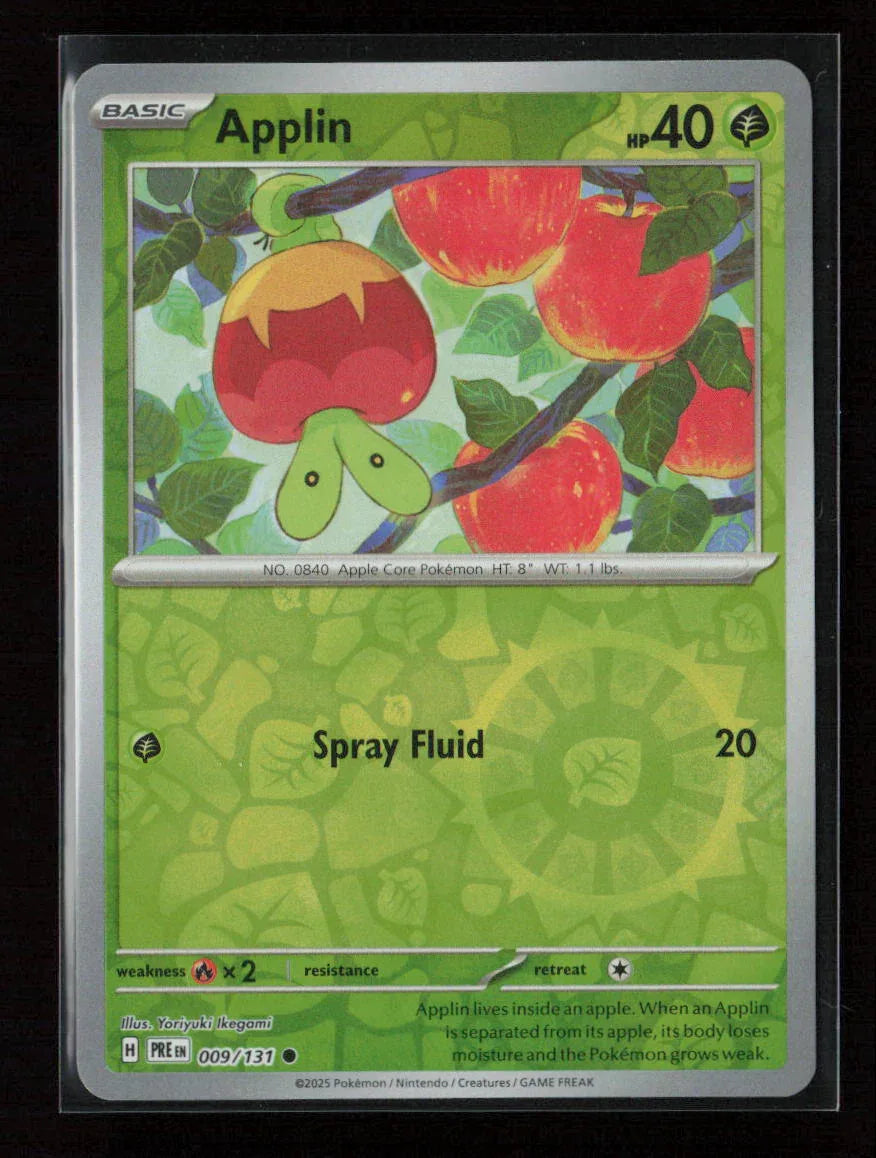 Applin Common SV: Prismatic Evolutions 009/131 NM - Kang's Collectibles