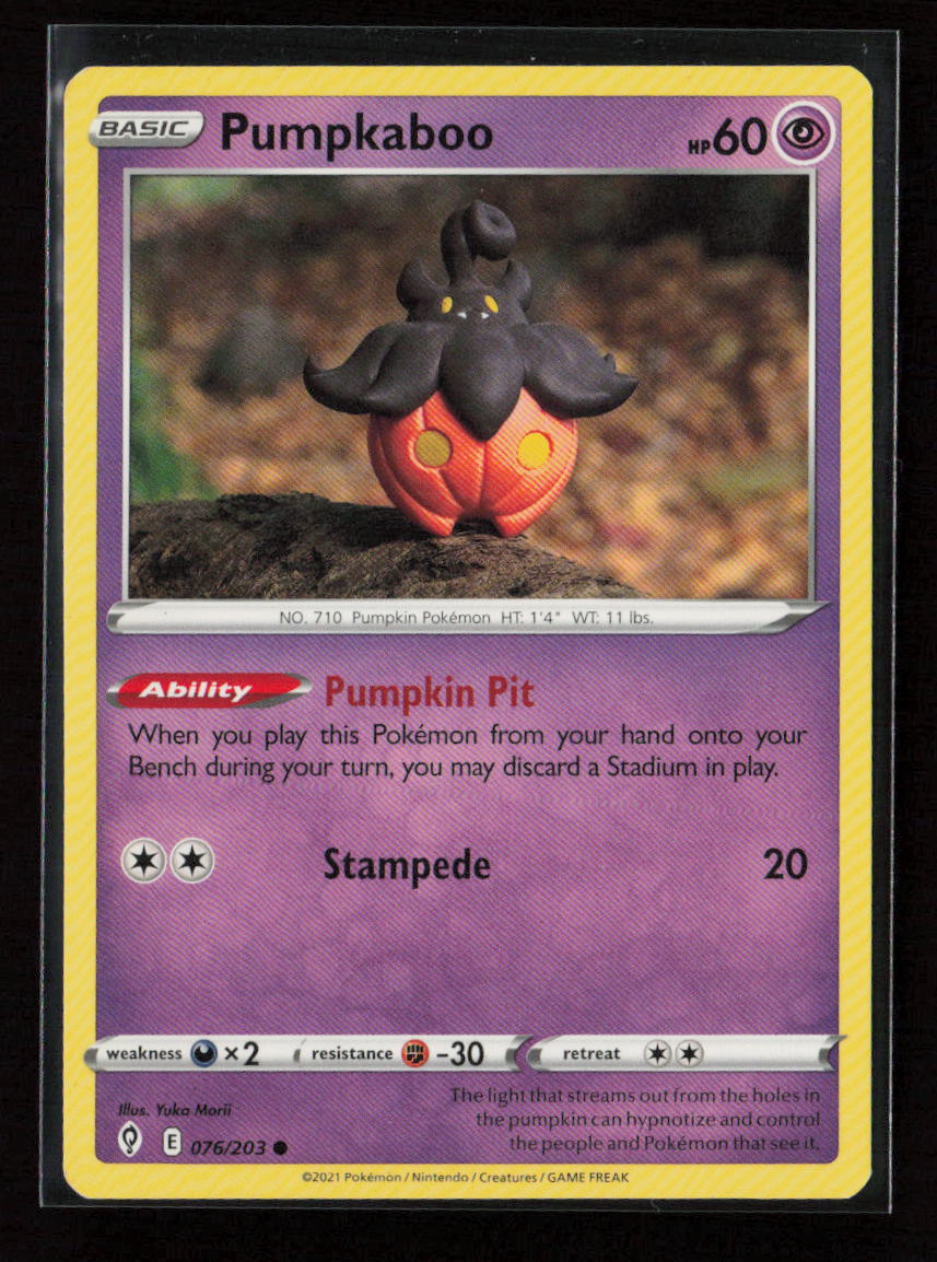 Pumpkaboo Common SWSH07: Evolving Skies 076/203 LP