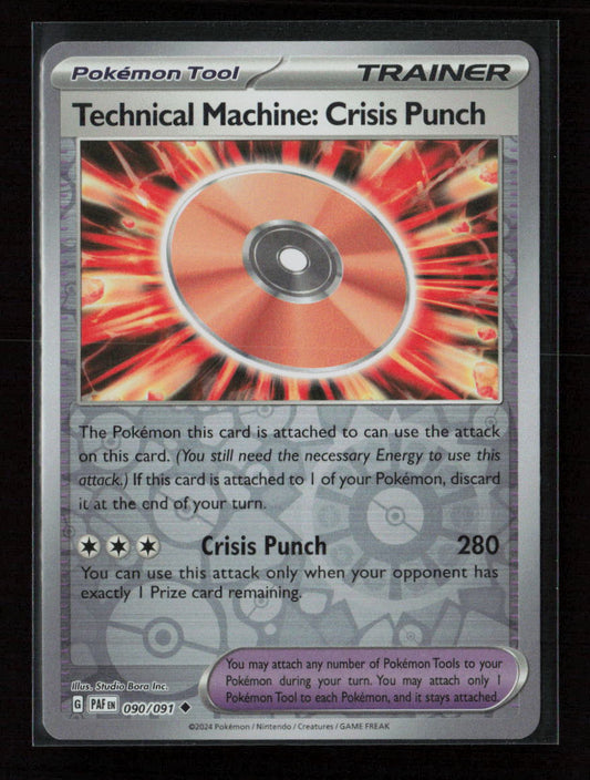 Technical Machine: Crisis Punch Uncommon SV: Paldean Fates 090/091 NM
