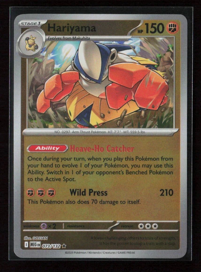 Hariyama Rare ME01: Mega Evolution 073/132 NM - Kang's Collectibles