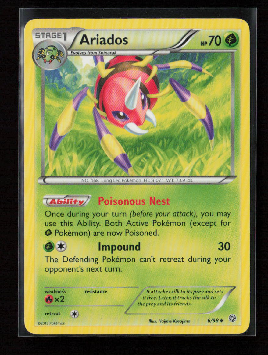 Ariados Uncommon XY - Ancient Origins 6/98 LP