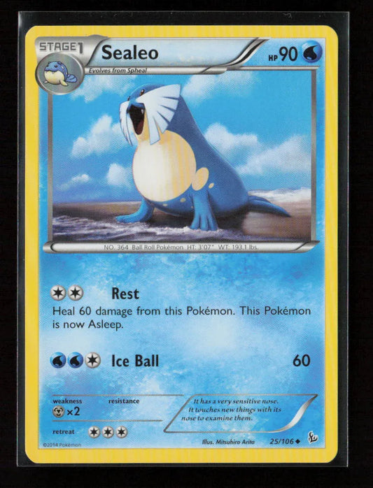 Sealeo Uncommon XY - Flashfire 25/106 LP - Kang's Collectibles