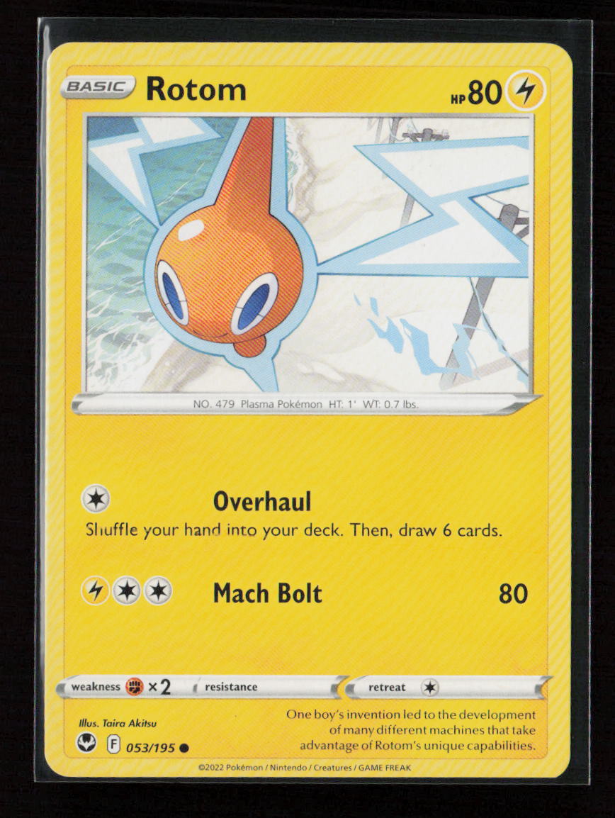 Rotom Common SWSH12: Silver Tempest 053/195 LP