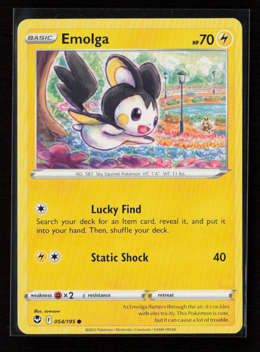 Emolga Common SWSH12: Silver Tempest 054/195 LP