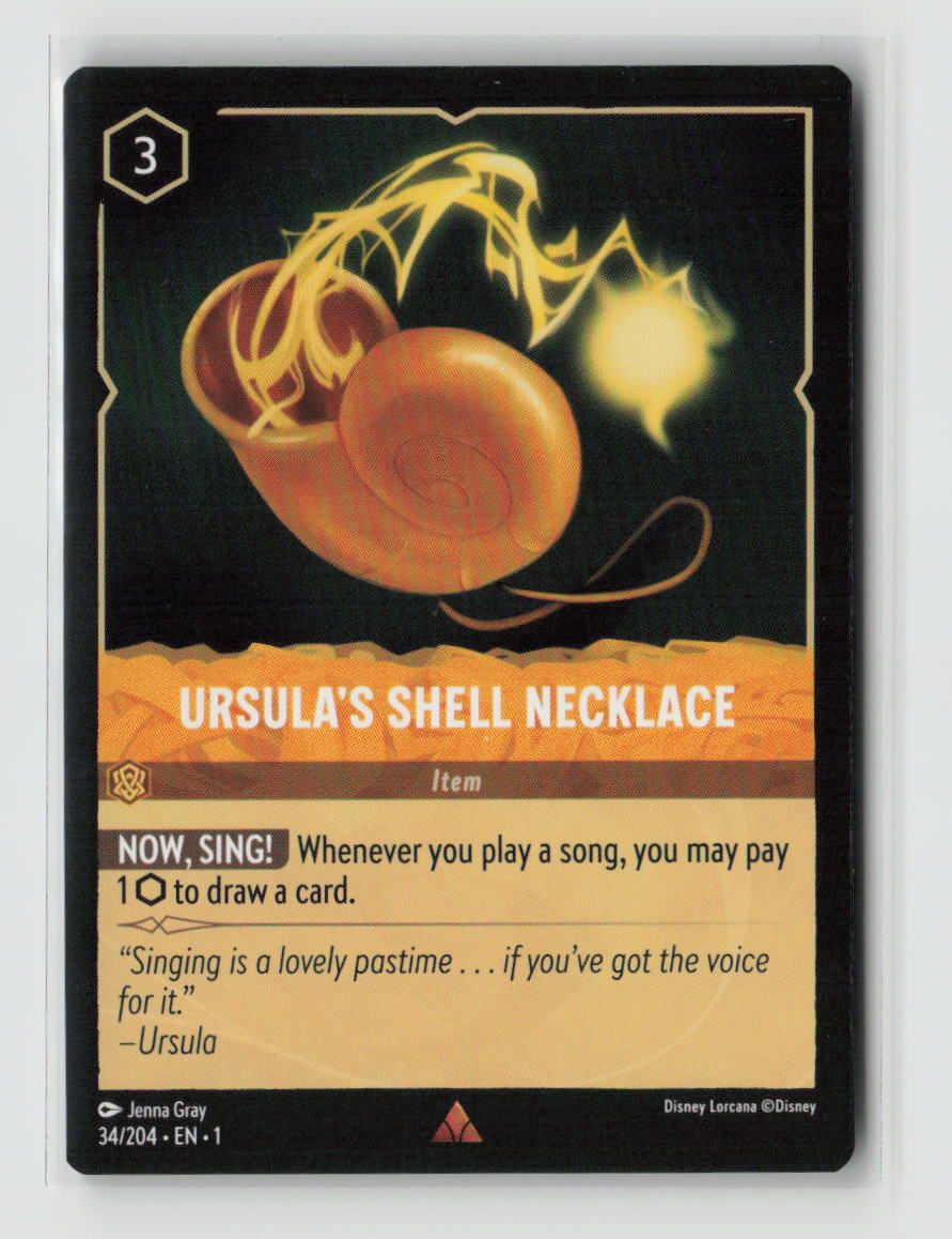 Ursula's Shell Necklace Rare The First Chapter 34/204 NM