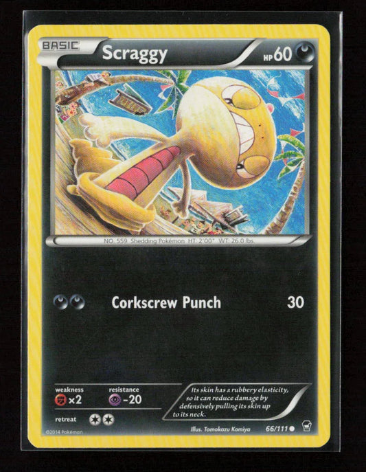Scraggy Common XY - Furious Fists 66/111 NM - Kang's Collectibles