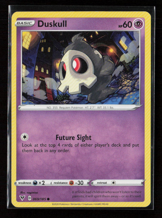 Duskull Common SWSH04: Vivid Voltage 069/185 LP