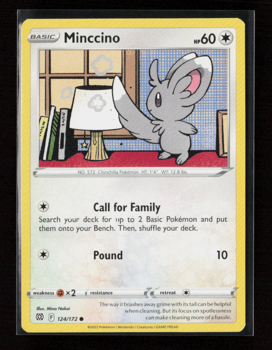 Minccino Common SWSH09: Brilliant Stars 124/172 LP