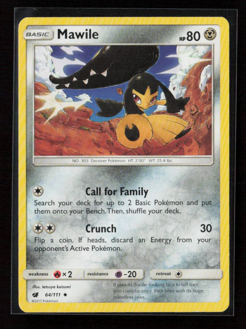 Mawile Uncommon SM - Crimson Invasion 64/111 NM - Kang's Collectibles