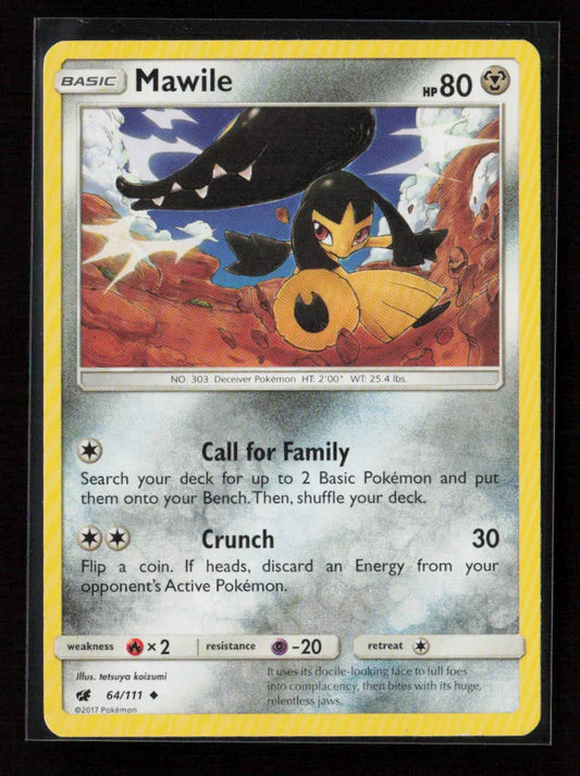 Mawile Uncommon SM - Crimson Invasion 64/111 NM - Kang's Collectibles