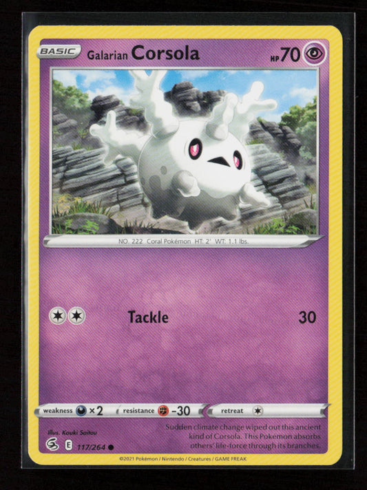 Galarian Corsola Common SWSH08: Fusion Strike 117/264 LP