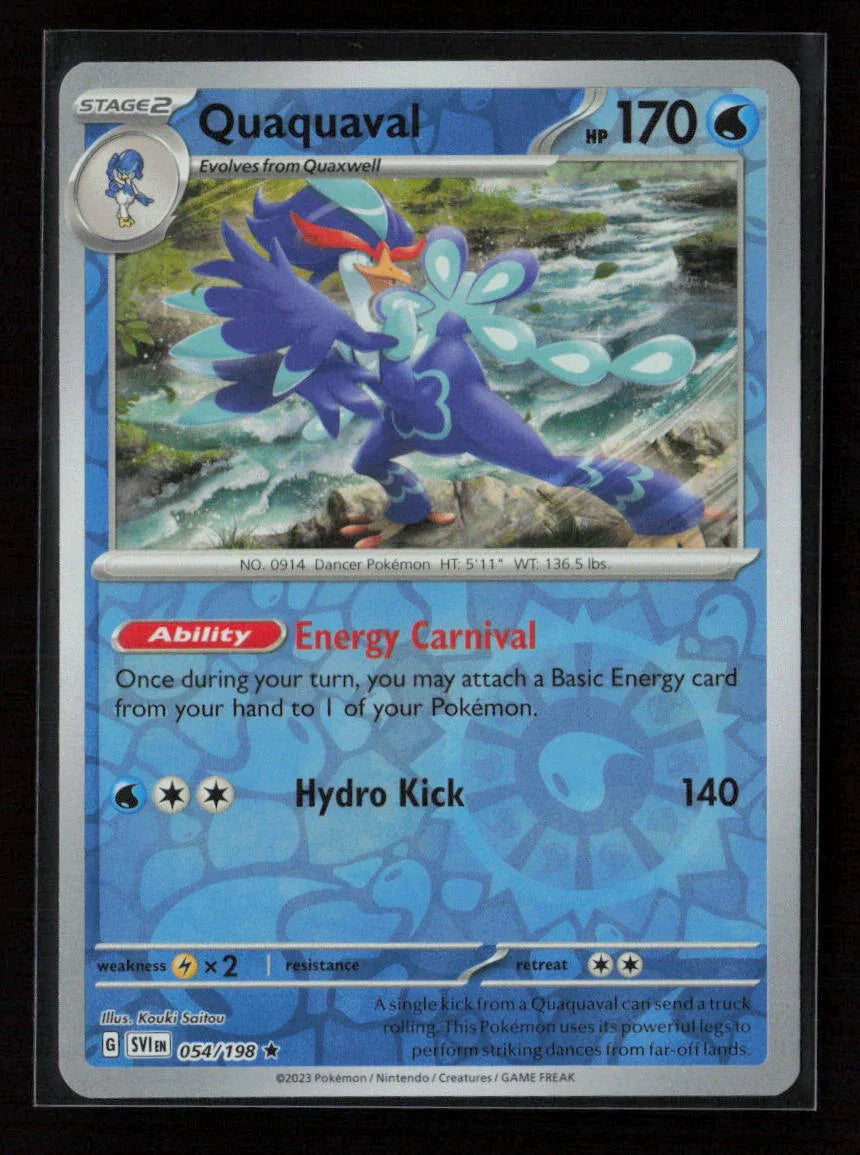 Quaquaval Rare SV01: Scarlet & Violet Base Set 054/198 NM - Kang's Collectibles