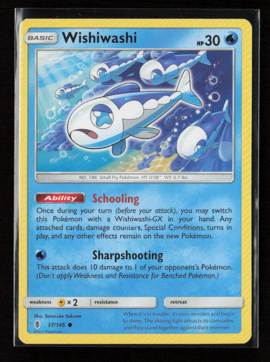 Wishiwashi Common SM - Guardians Rising 37/145 LP