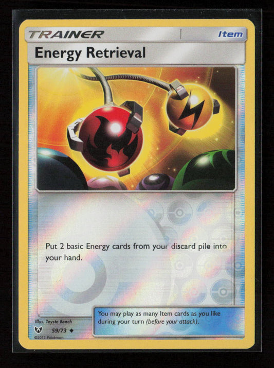Energy Retrieval Uncommon Shining Legends 59/73 NM