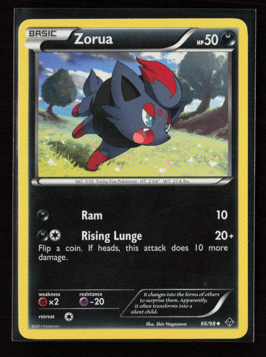 Zorua Uncommon Emerging Powers 66/98 LP