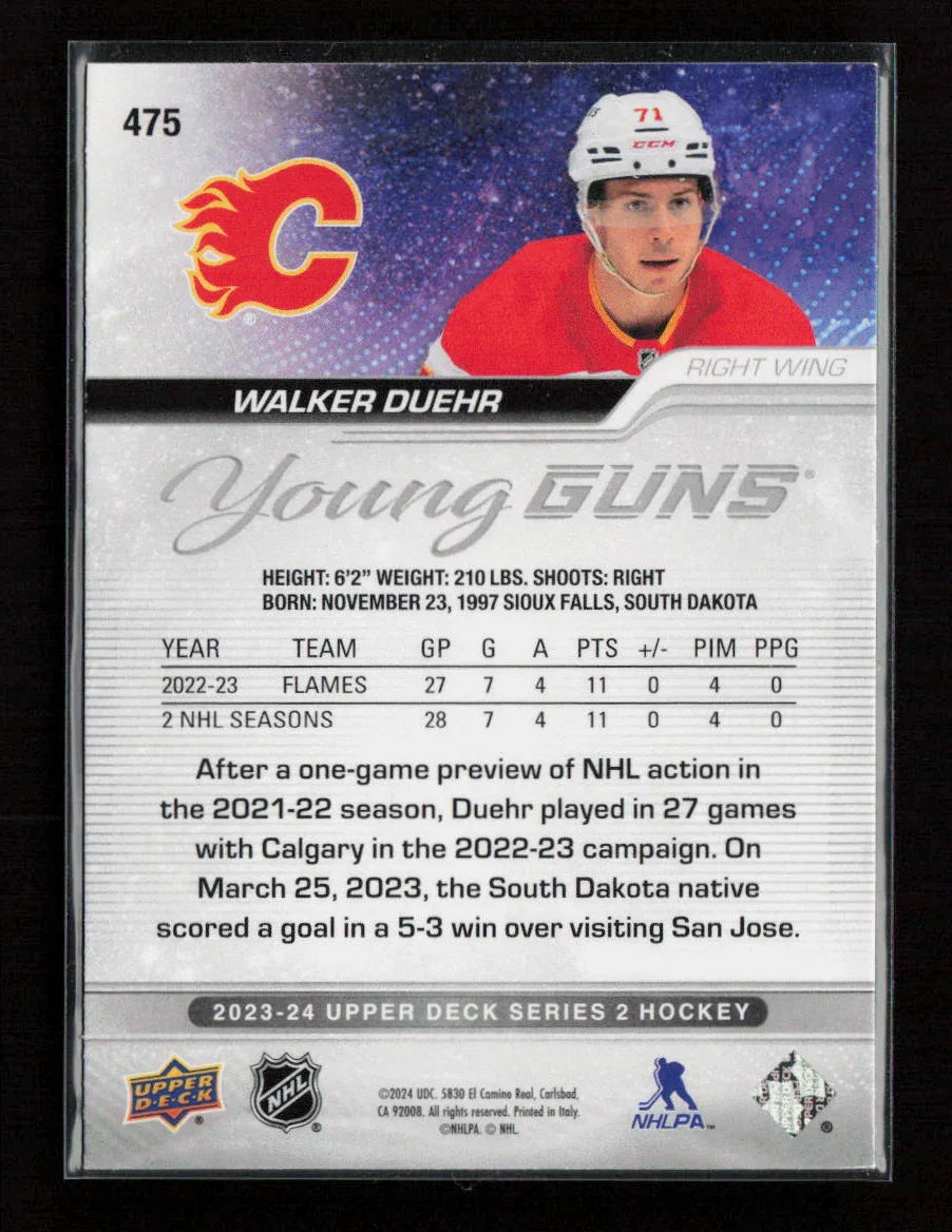 Walker Duehr 2023 Upper Deck Young Gun 475 NM - Kang's Collectibles