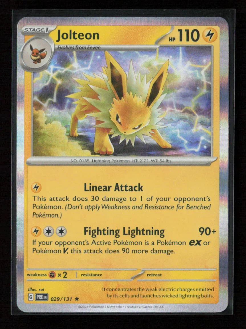 Jolteon Rare SV: Prismatic Evolutions 029/131 NM - Kang's Collectibles