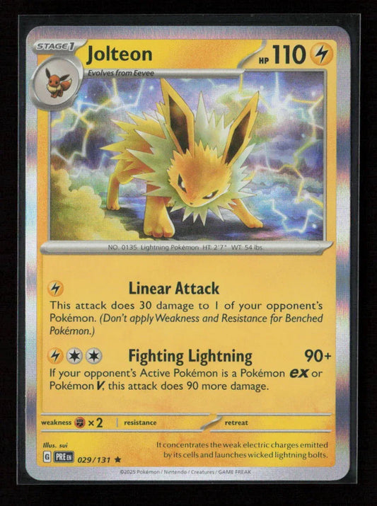 Jolteon Rare SV: Prismatic Evolutions 029/131 NM - Kang's Collectibles