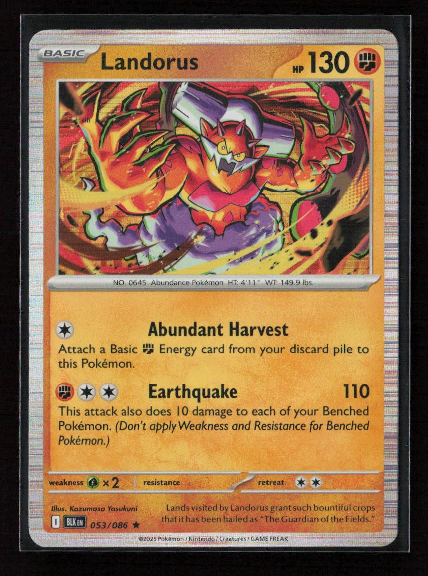 Landorus Rare SV: Black Bolt 053/086 NM - Kang's Collectibles