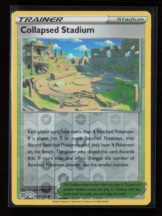 Collapsed Stadium Uncommon SWSH09: Brilliant Stars 137/172 NM