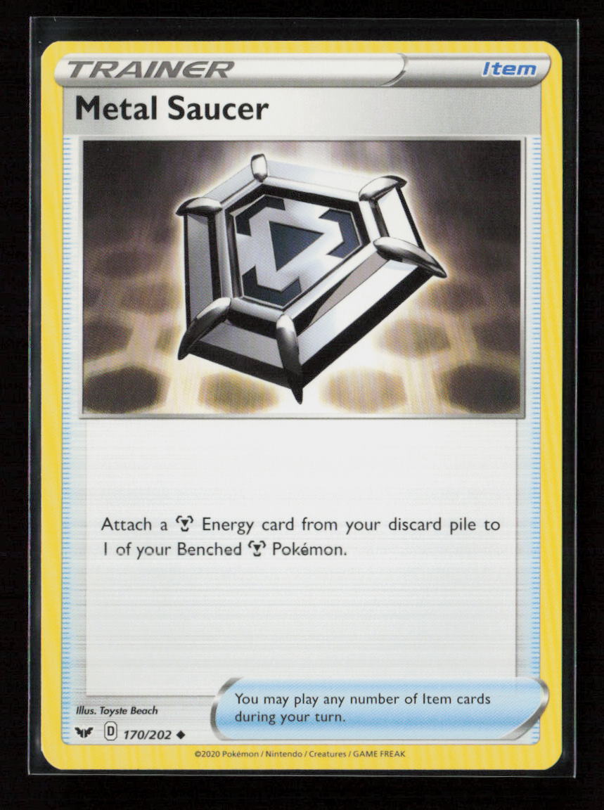 Metal Saucer Uncommon SWSH01: Sword & Shield Base Set 170/202 LP