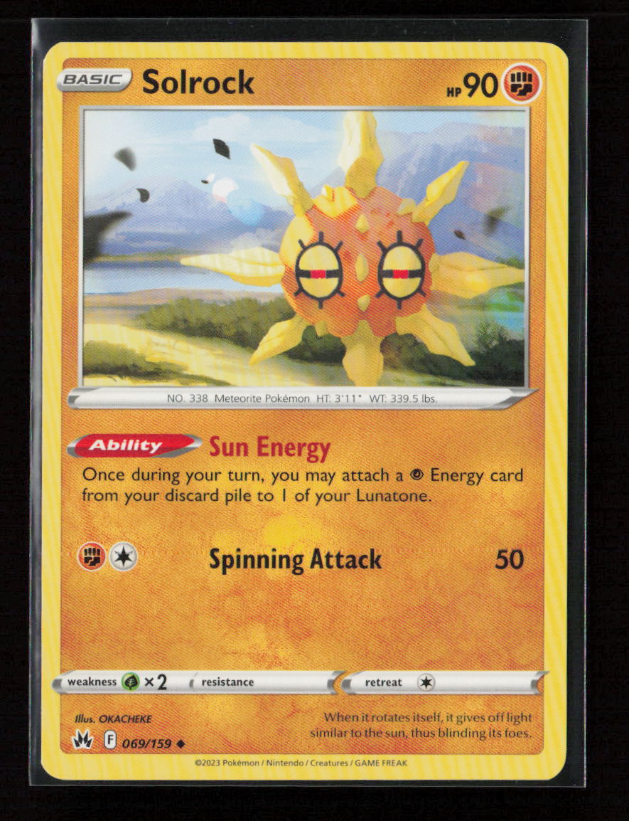 Solrock Uncommon Crown Zenith 069/159 LP