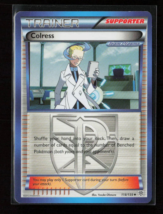Colress (Team Plasma) Uncommon Plasma Storm 118/135 LP - Kang's Collectibles