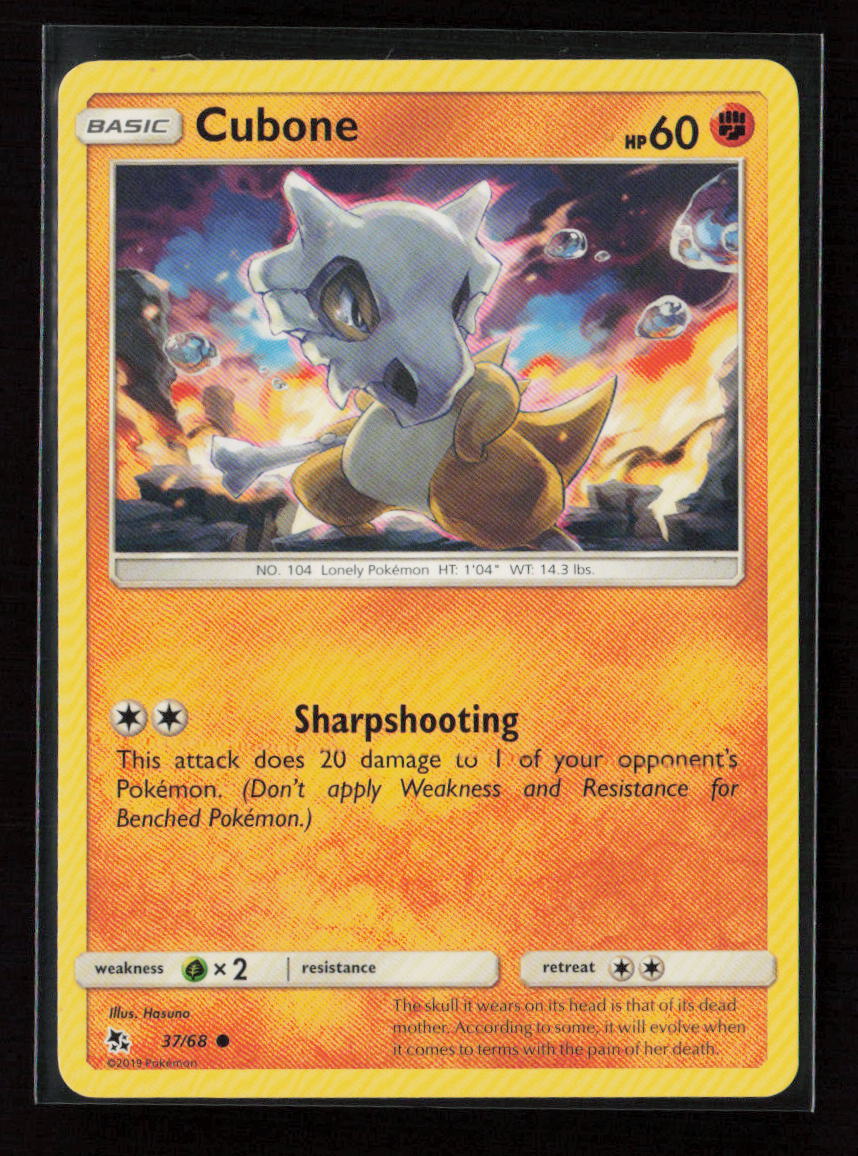 Cubone Common Hidden Fates 37/68 LP