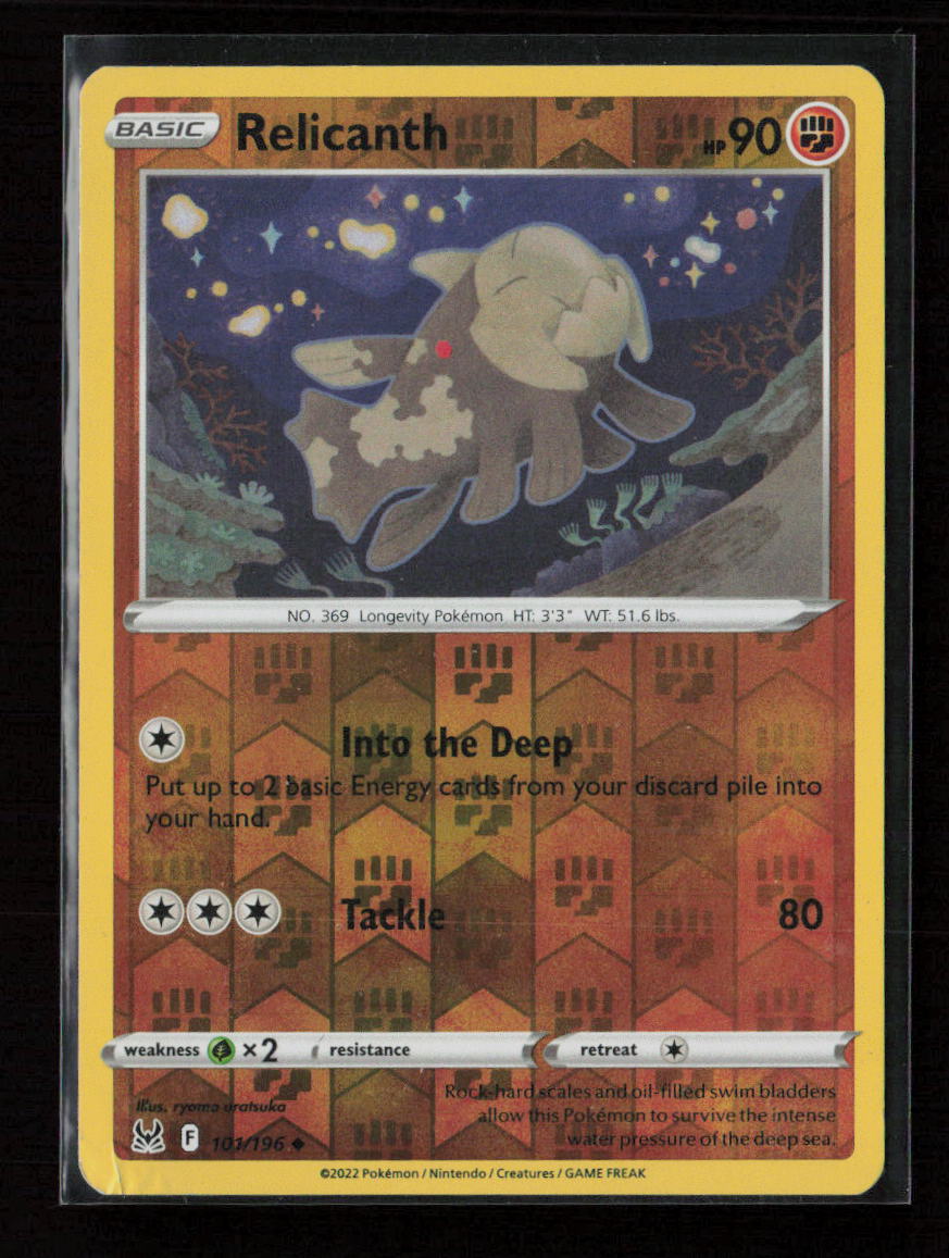 Relicanth Uncommon SWSH11: Lost Origin 101/196 NM