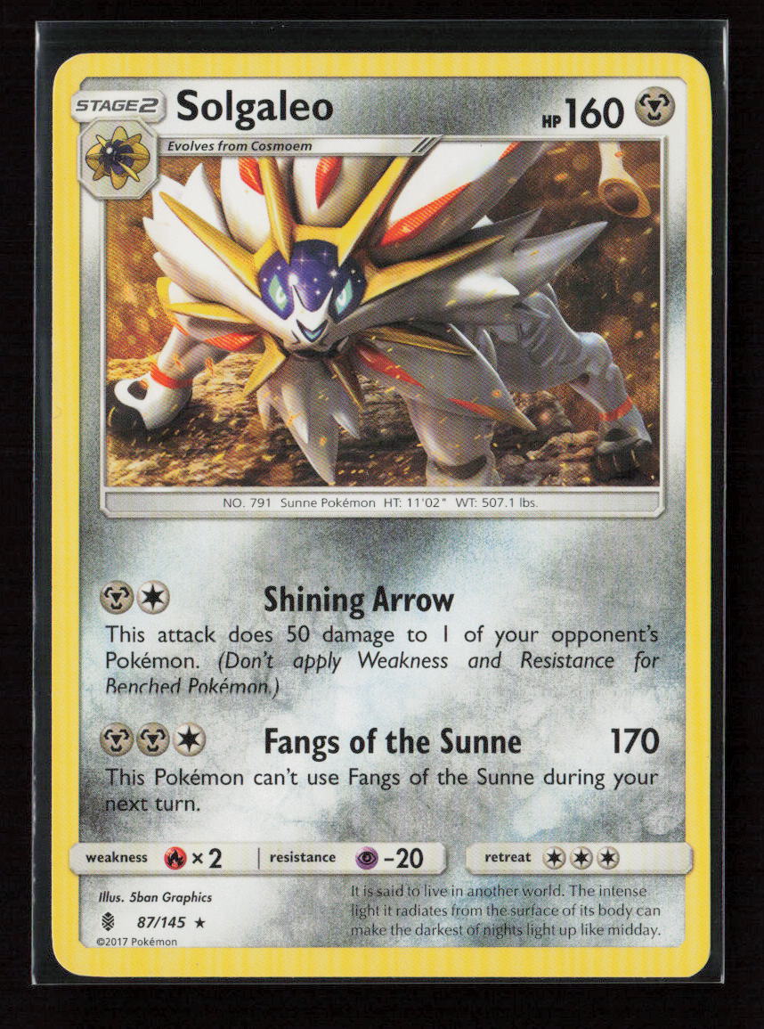 Solgaleo Rare SM - Guardians Rising 87/145 LP