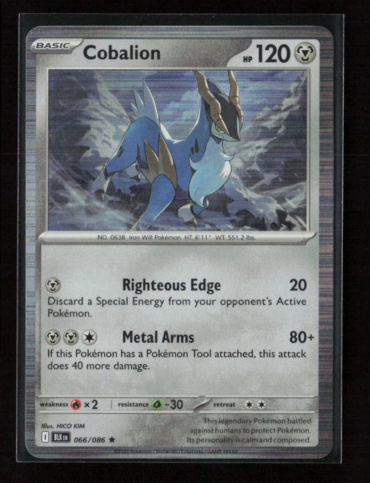 Cobalion Rare SV: Black Bolt 066/086 NM