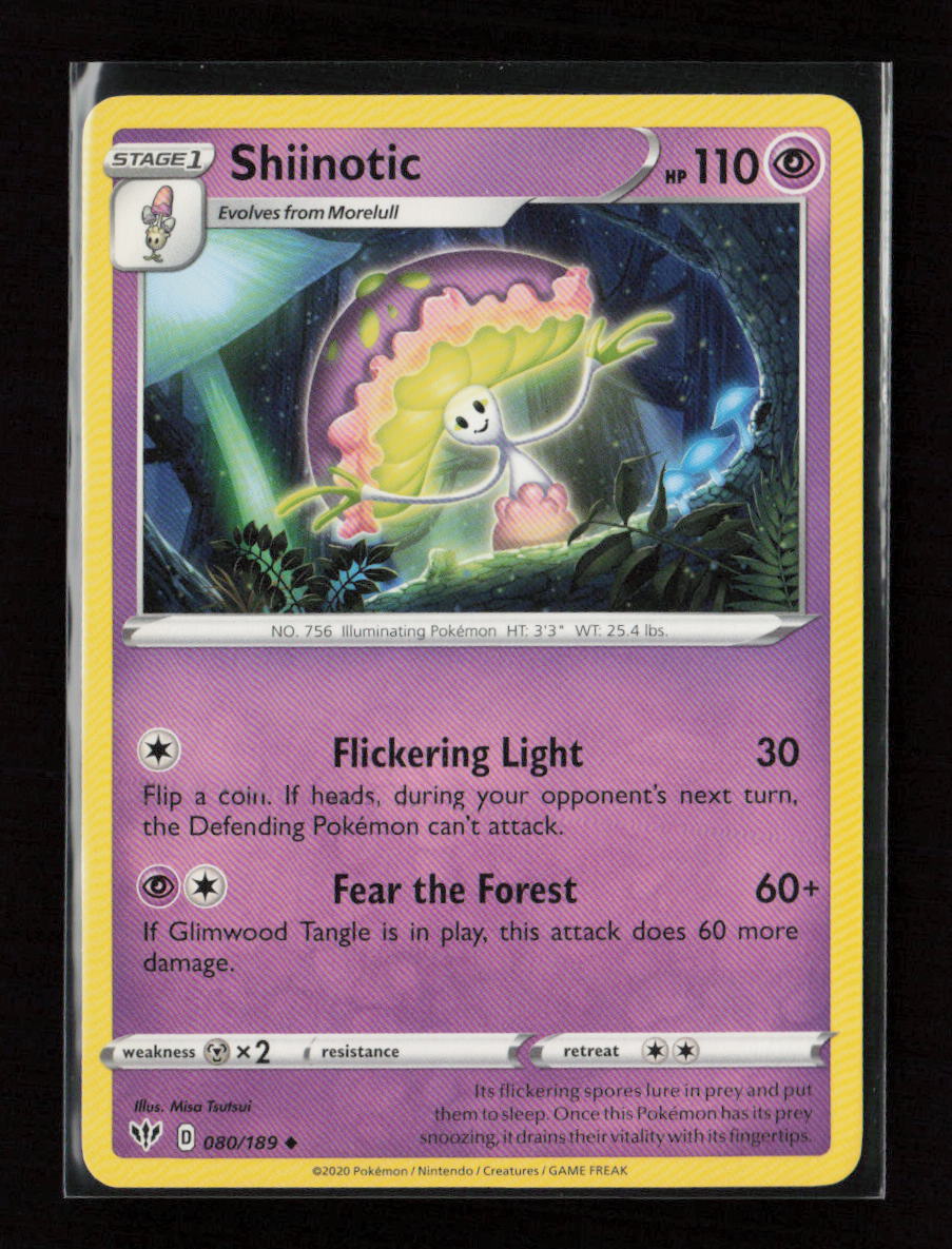 Shiinotic Uncommon SWSH03: Darkness Ablaze 080/189 LP