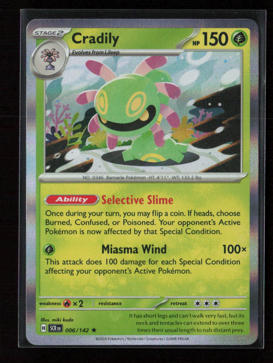 Cradily Rare SV07: Stellar Crown 006/142 NM