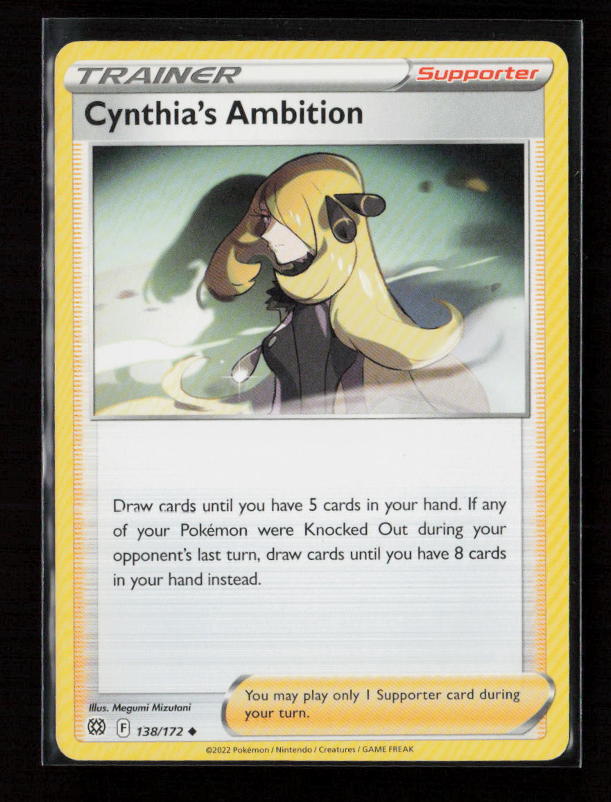 Cynthia's Ambition Uncommon SWSH09: Brilliant Stars 138/172 LP