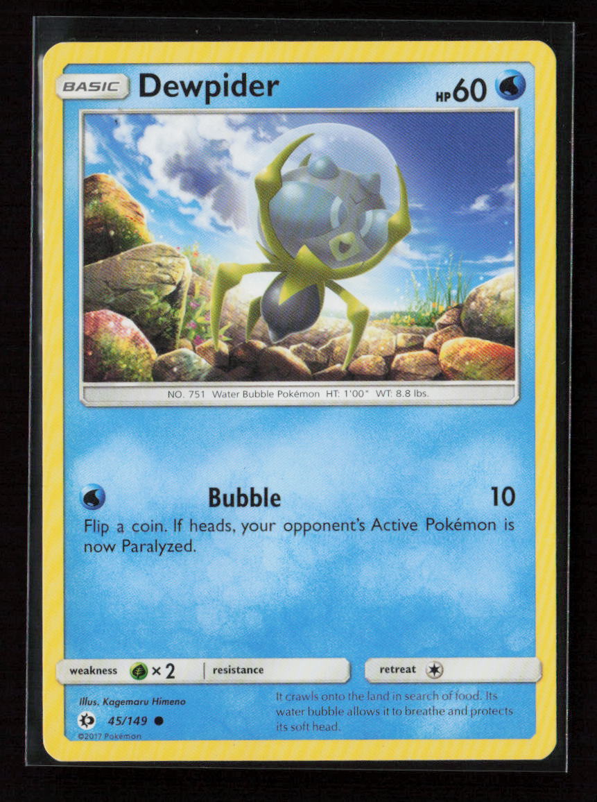 Dewpider Common SM Base Set 45/149 LP