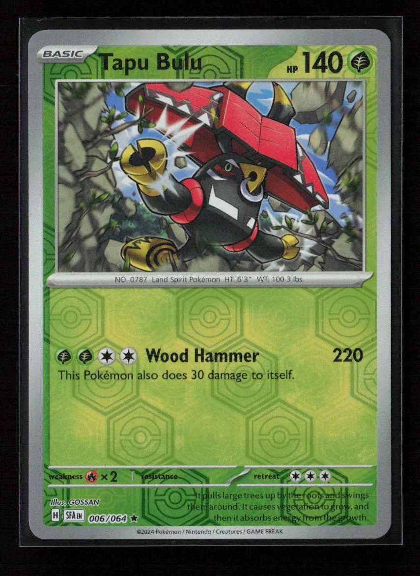 Tapu Bulu - Rare SV: Shrouded Fable 006/064 NM - Kang's Collectibles