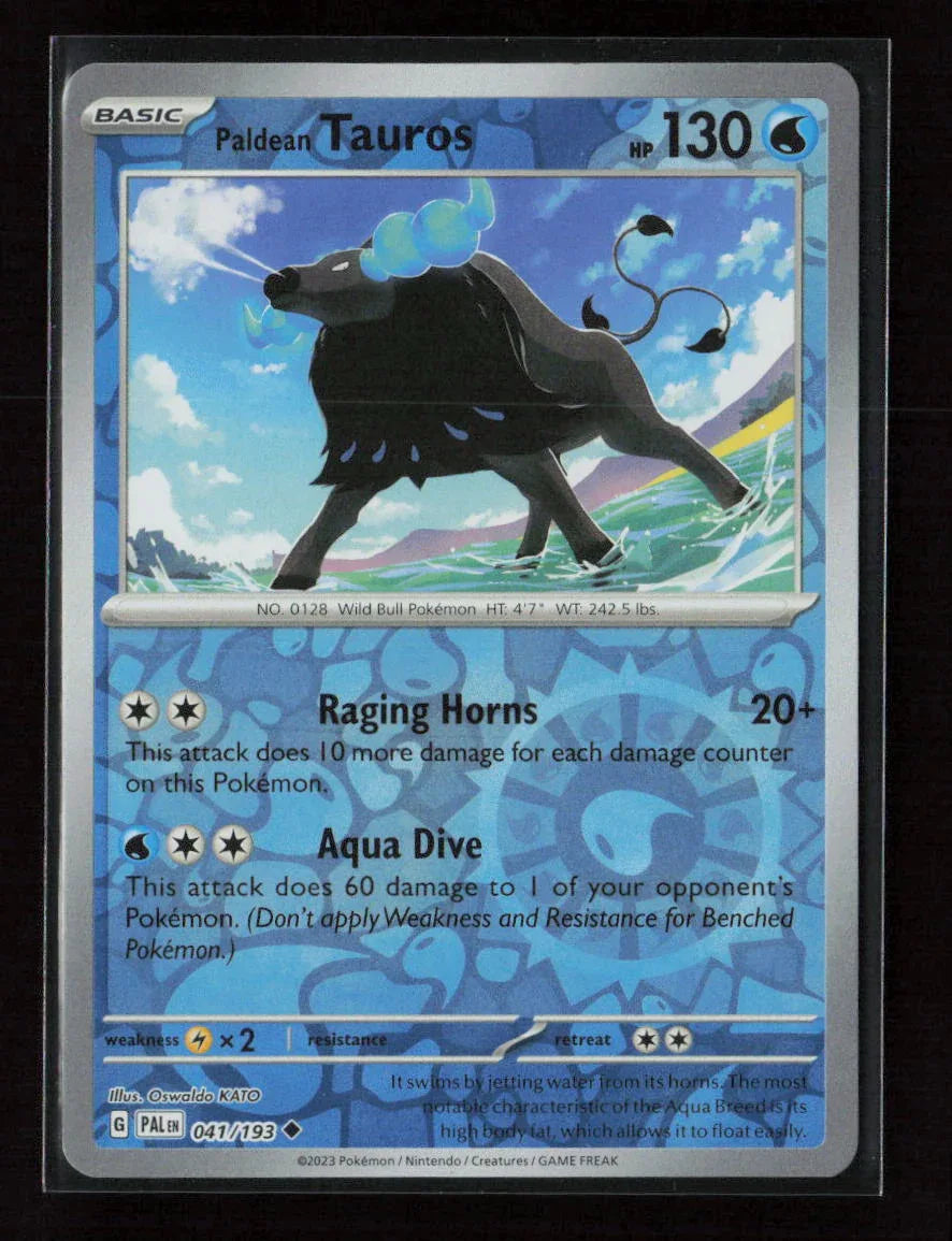 Paldean Tauros - Uncommon SV02: Paldea Evolved 041/193 NM