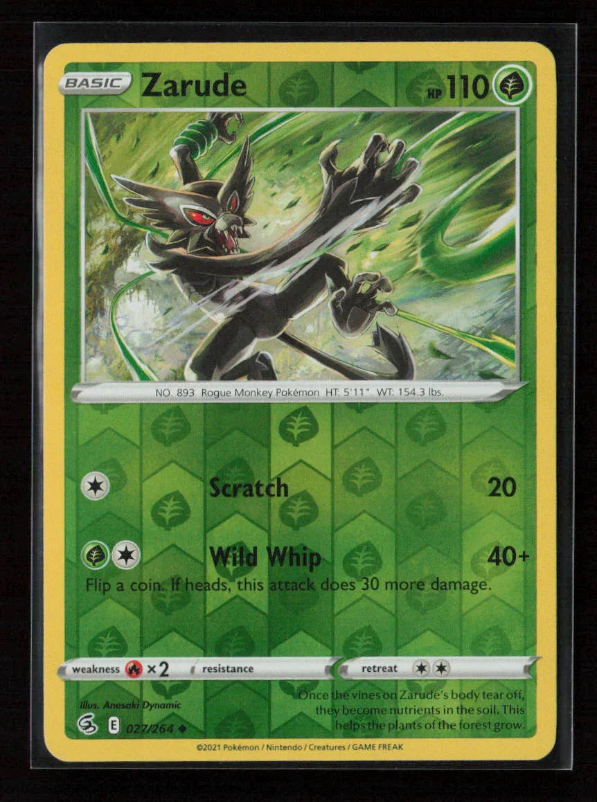Zarude Uncommon SWSH08: Fusion Strike 027/264 NM - Kang's Collectibles