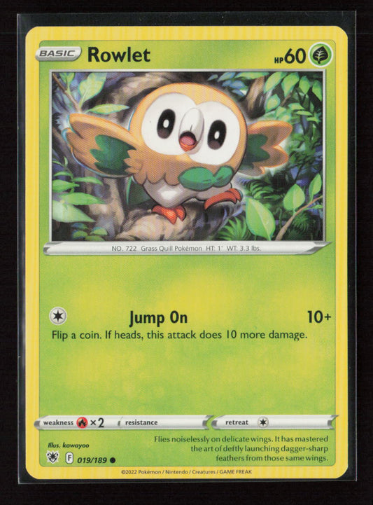 Rowlet Common SWSH10: Astral Radiance 019/189 LP