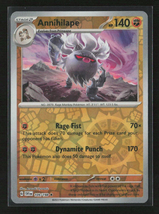 Annihilape Rare SV01: Scarlet & Violet Base Set 109/198 NM - Kang's Collectibles