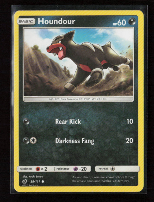 Houndour Common SM - Crimson Invasion 58/111 LP