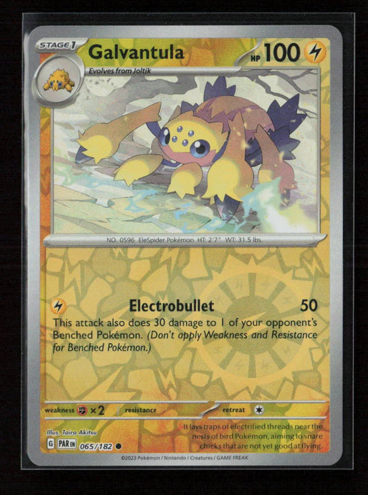 Galvantula Common SV04: Paradox Rift 065/182 NM - Kang's Collectibles